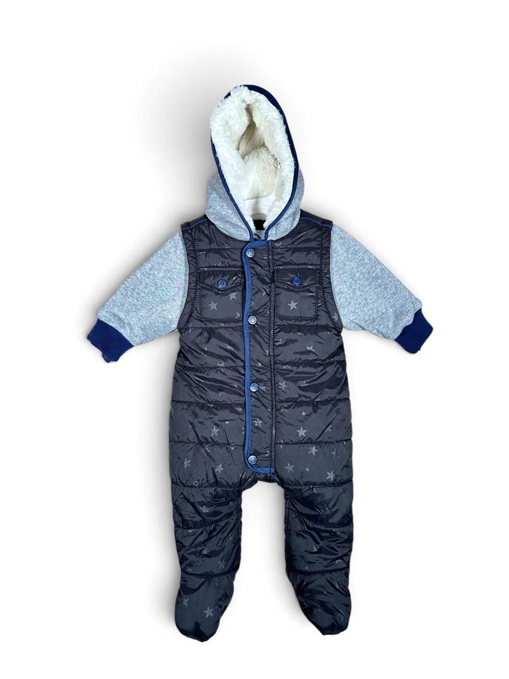 URBAN REPUBLIC Snowsuit Full Sherpa Fleece Lined Infant Pram Quilted Winter Suit